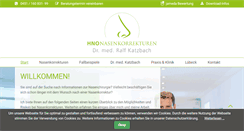 Desktop Screenshot of hno-nasenkorrekturen.de